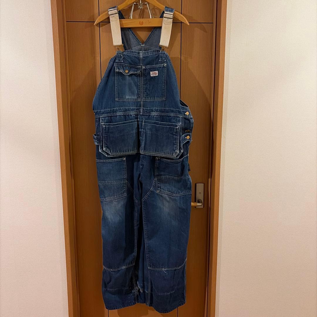 60s カーハート デニム オーバーオール エプロン付 ビンテージ ダブルニー