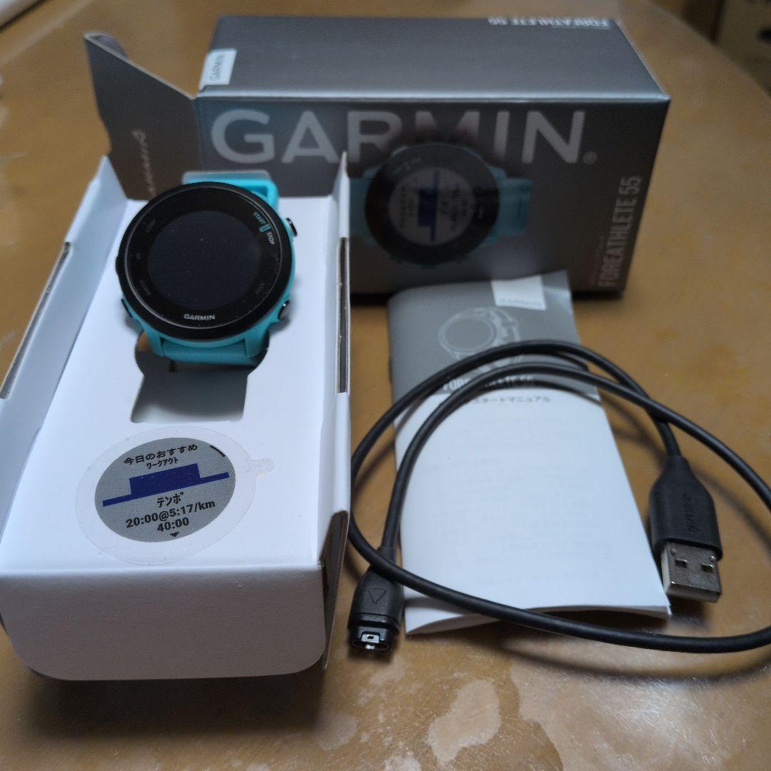 ミナ GARMIN FOREATHLETE 55 水色