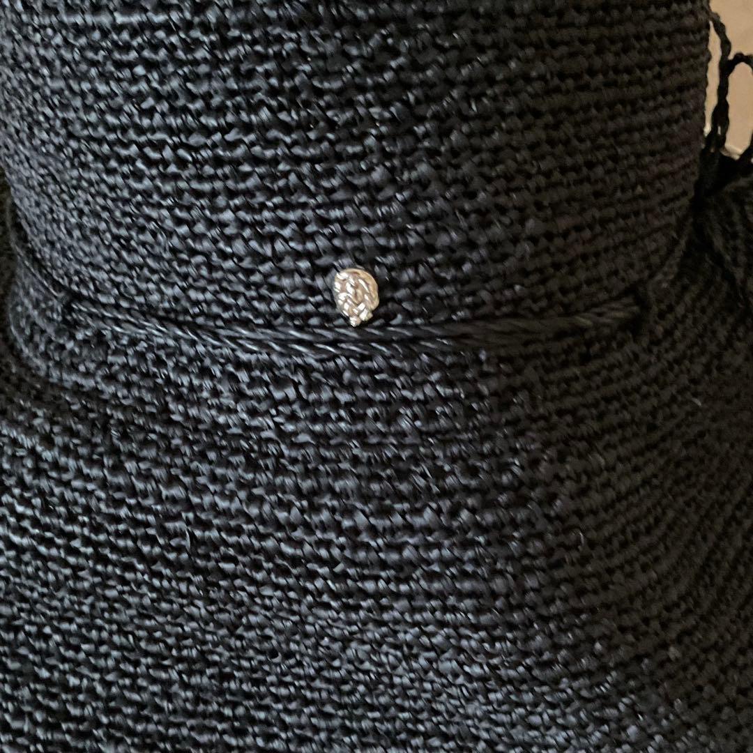 HELEN KAMINSKI ラフィアストローハット　麦わら帽子 チャコール