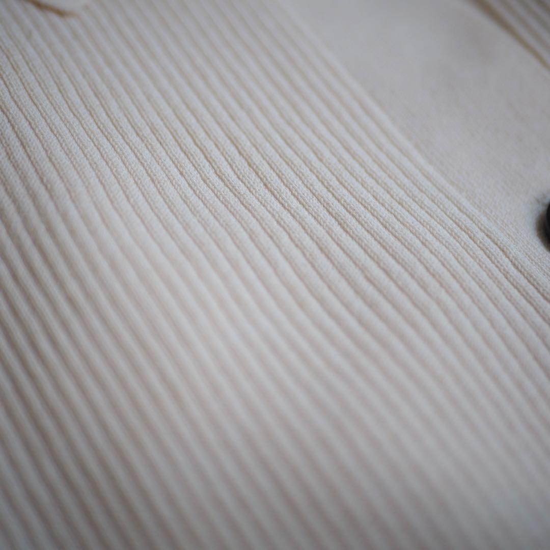 ＜6(ROKU)＞リブシャツカーディガン