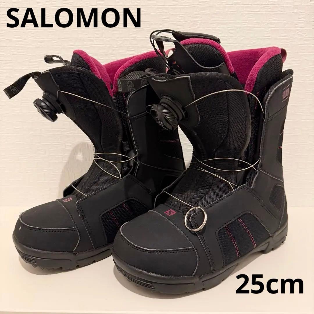 【美品】SALOMON スノボ　SCARLET BOA 25cm サロモン