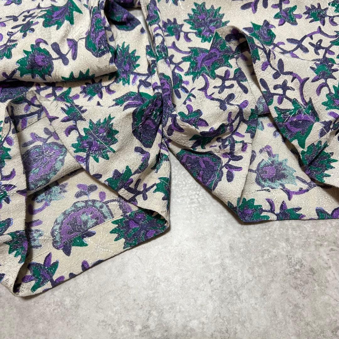 sara mallika サラマリカ オリジナルプリントイージーパンツ　花