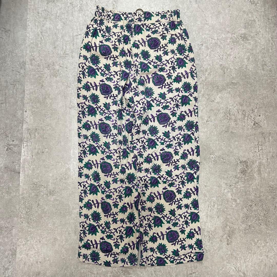sara mallika サラマリカ オリジナルプリントイージーパンツ　花