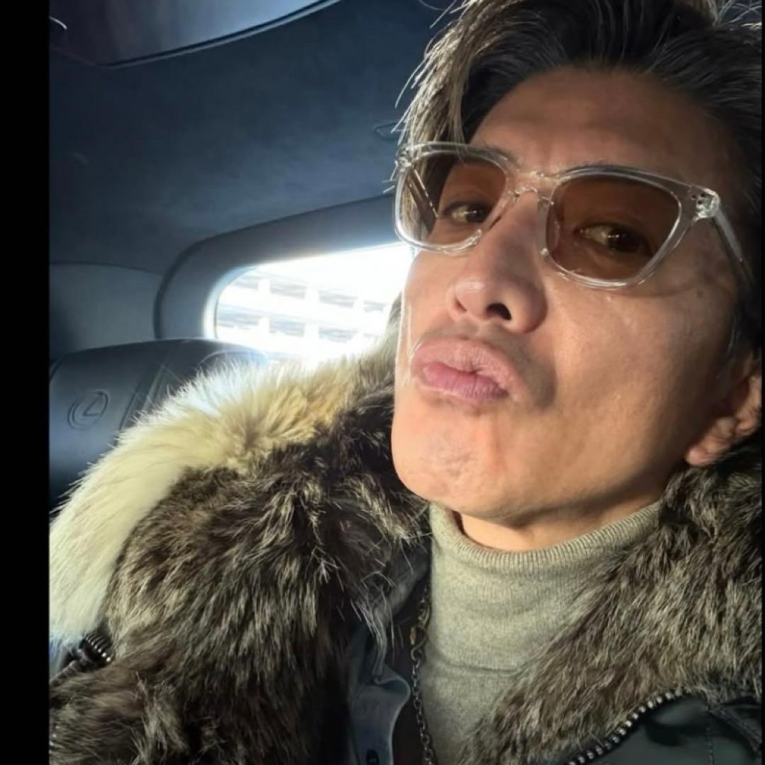 キムタク着用 同型同色 クリアフレーム サングラス