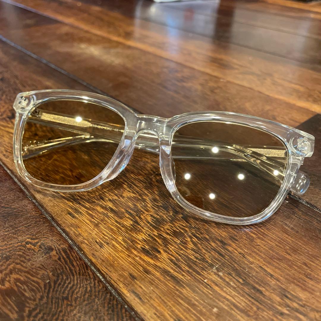 キムタク着用 同型同色 クリアフレーム サングラス