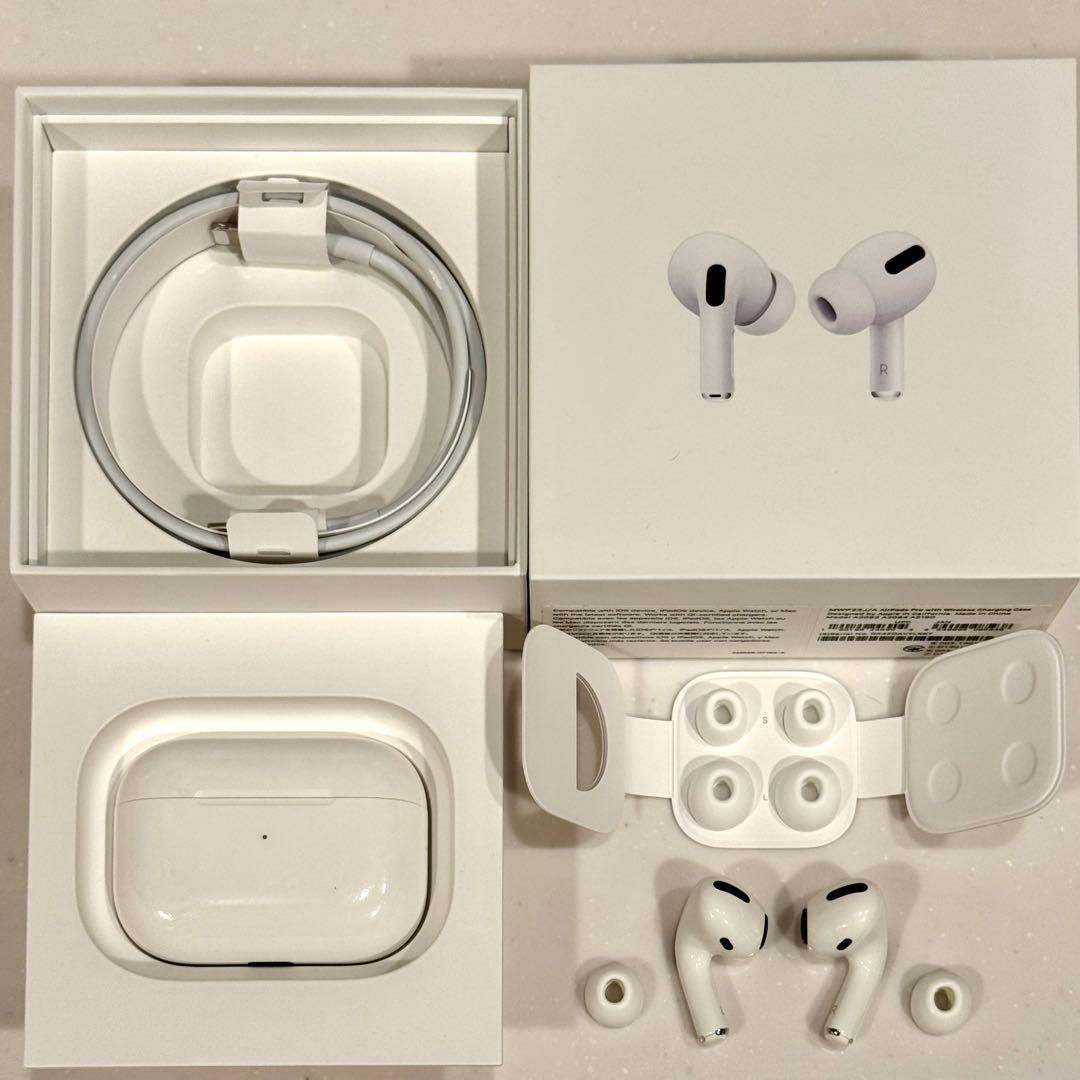 【純正】AirPods Pro （第一世代）本体 箱&充電ケース付き