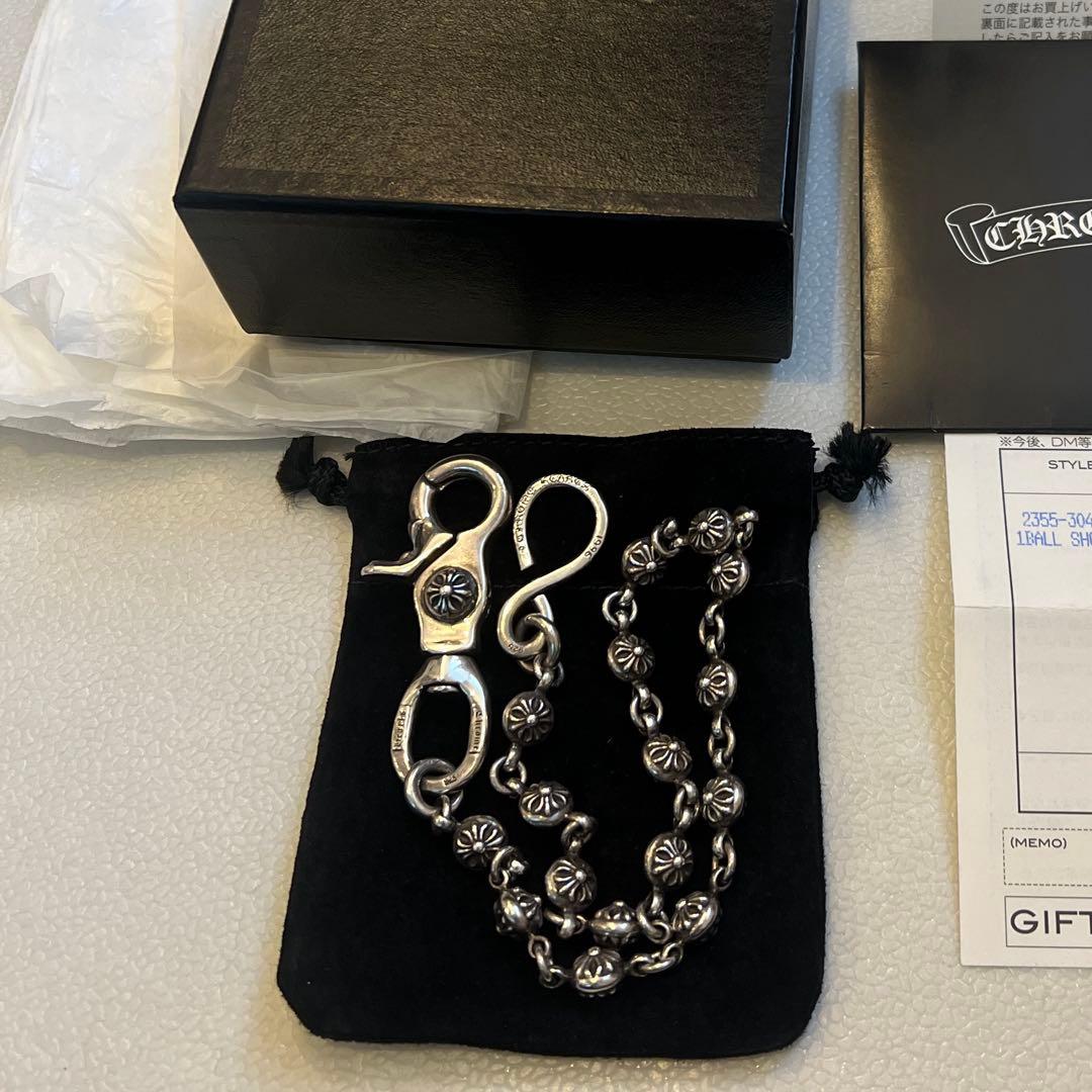 M*6様 CHROME HEARTS 1クリップ2クロスボールウォレットチェーン
