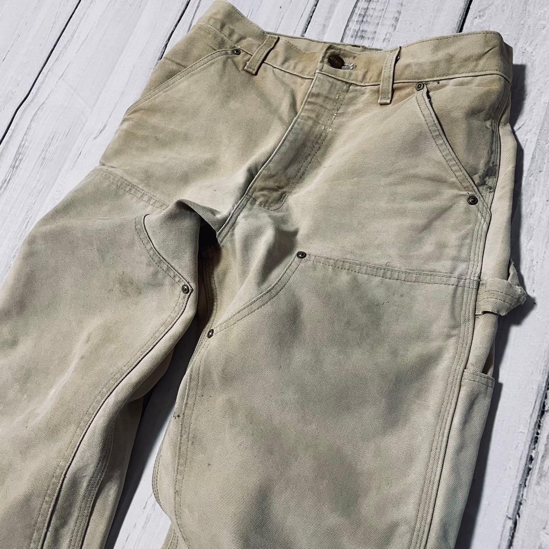 USA製希少00s星タグCarharttカーハートダブルニーフェードヴィンテージ