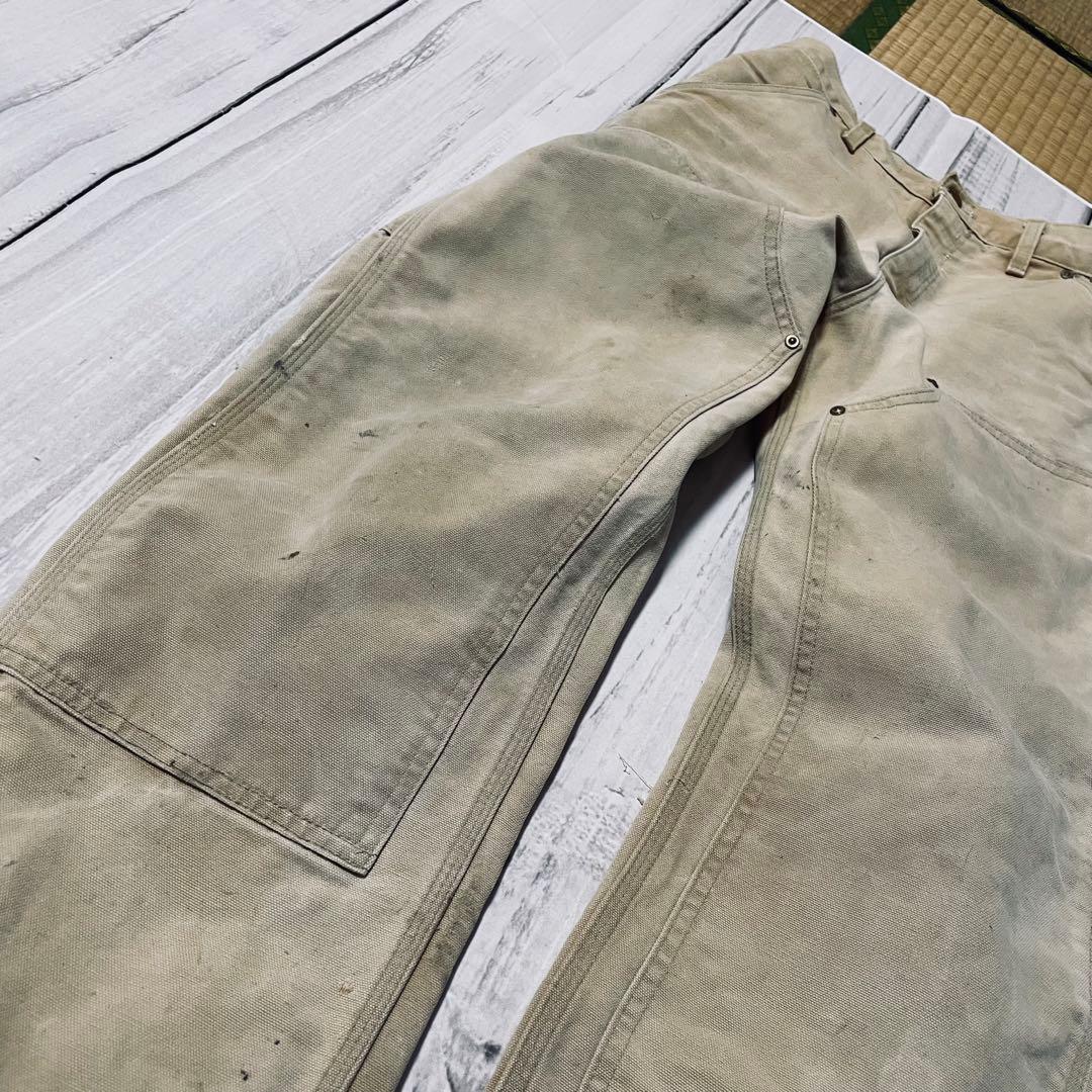 USA製希少00s星タグCarharttカーハートダブルニーフェードヴィンテージ