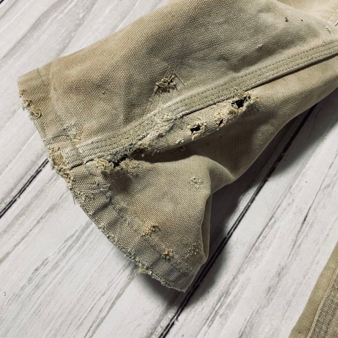 USA製希少00s星タグCarharttカーハートダブルニーフェードヴィンテージ