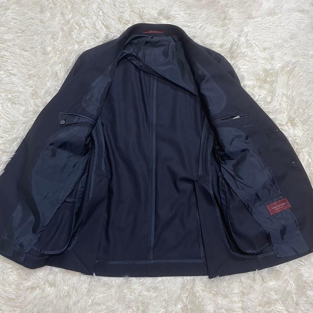 TAGLIATORE サルトリアーレ ネイビー ウール 3ピース スーツ 44