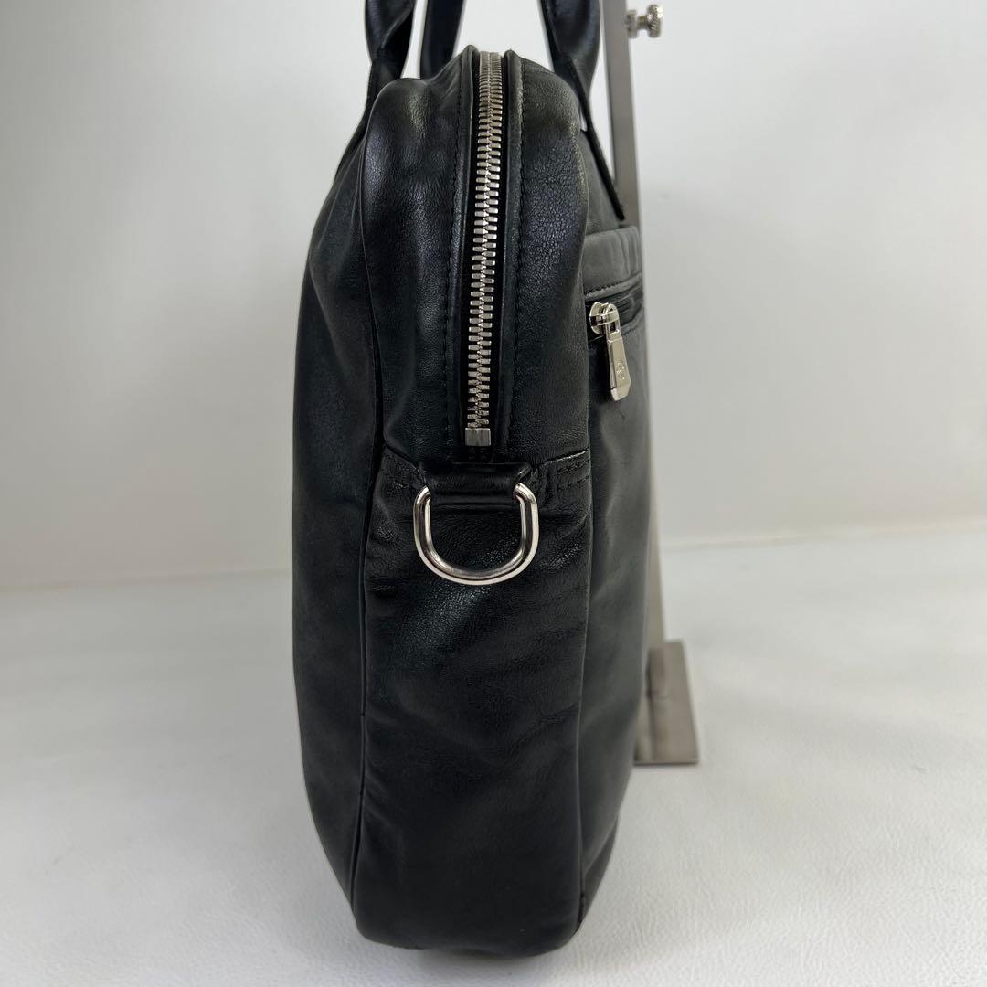 【2way✨】ロンシャン ビジネスバッグ ブリーフケース レザー A4可 黒