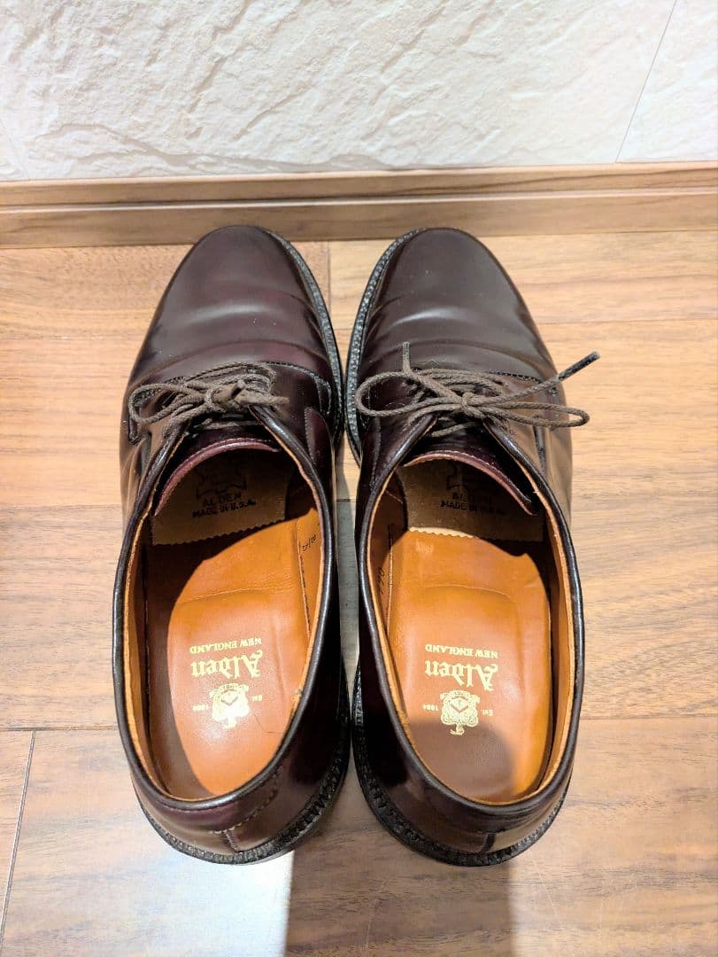 【しばた】Alden 990 コードバン US7 純正シューツリー付