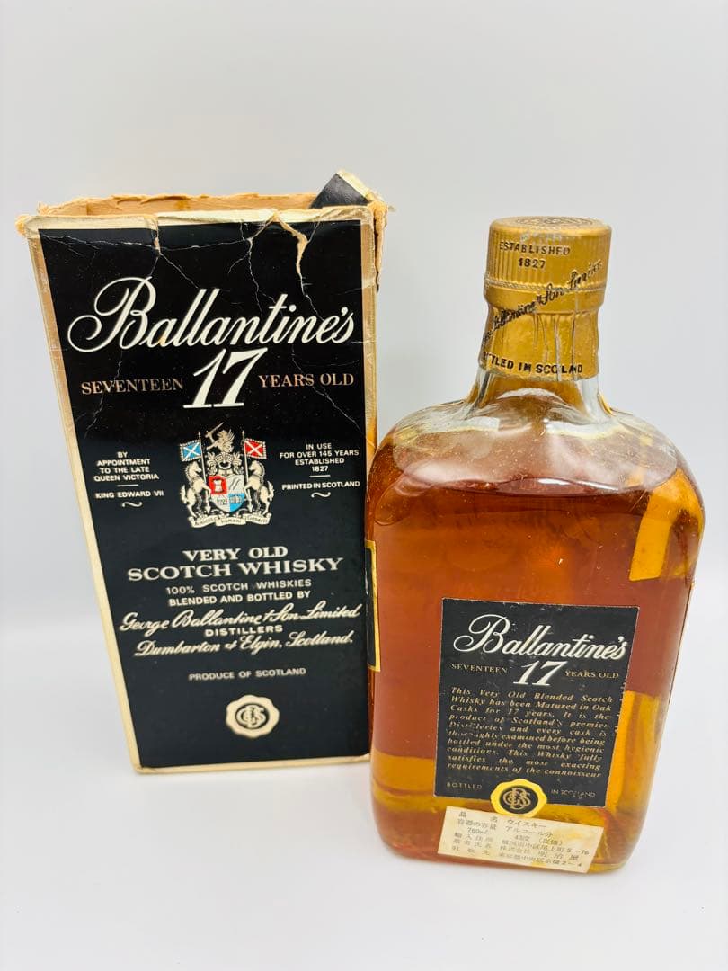 未開栓 バランタイン17年 スコッチウイスキー 赤青紋章 760ml 43%