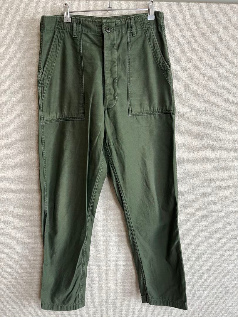 US Army ベイカーパンツ 60年代後半〜70年代前半 コットンサテン 米軍