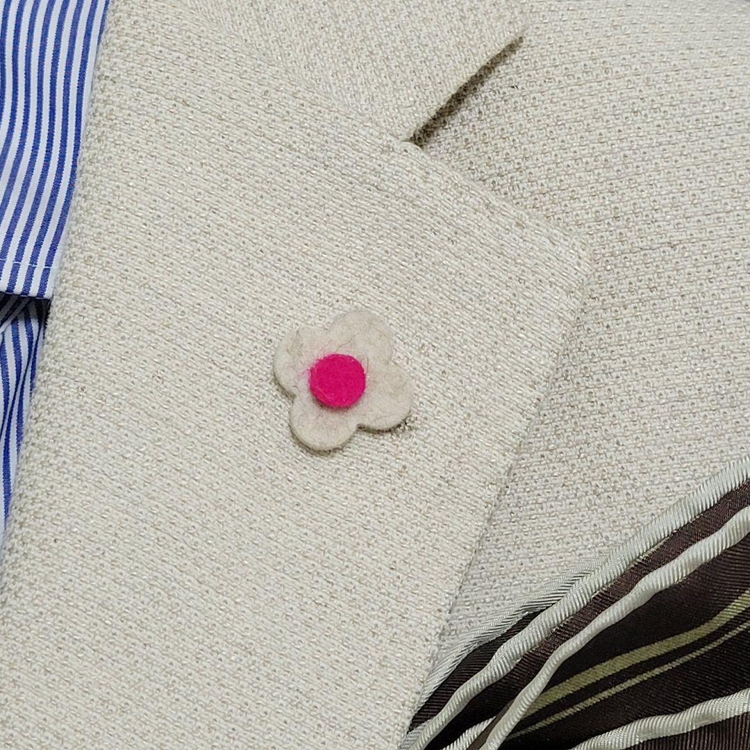 ★龍さん様 LARDINI 春夏 麻 混 超高級 テーラードジャケット