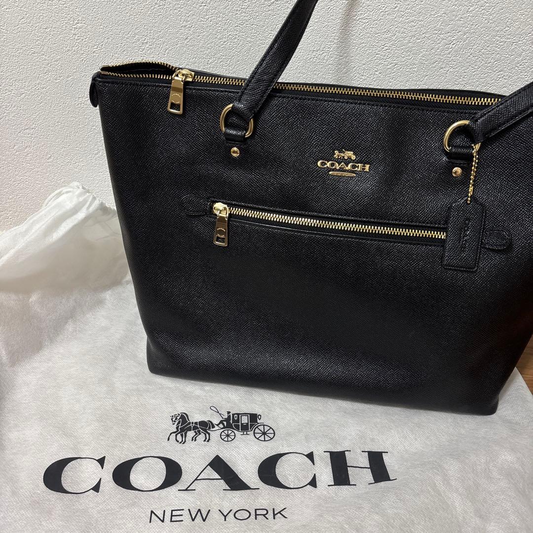 【coach】バッグ　ブラック/A4サイズ可