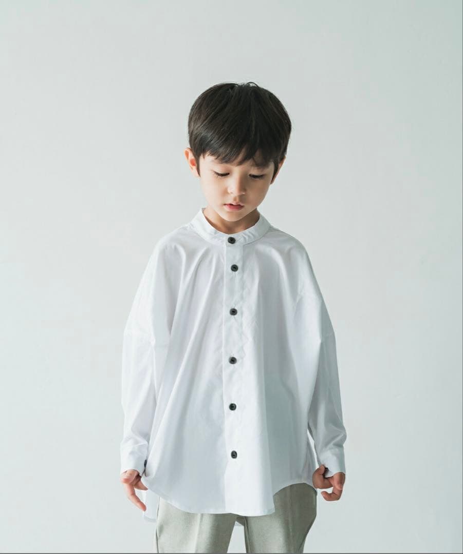 riziere　ノーカラージャケットセットアップ　バンドカラーシャツ120