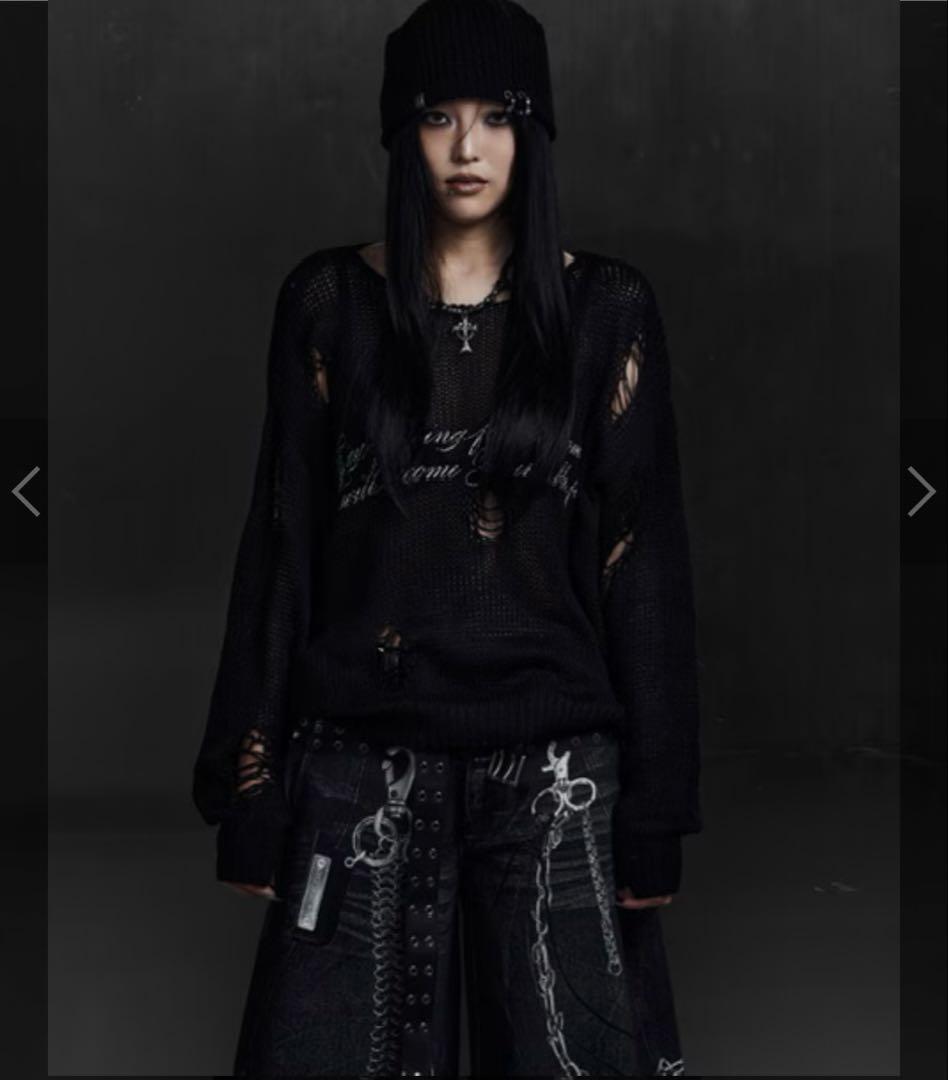 【Rosen Kreuz】LOOSE MESH KNIT