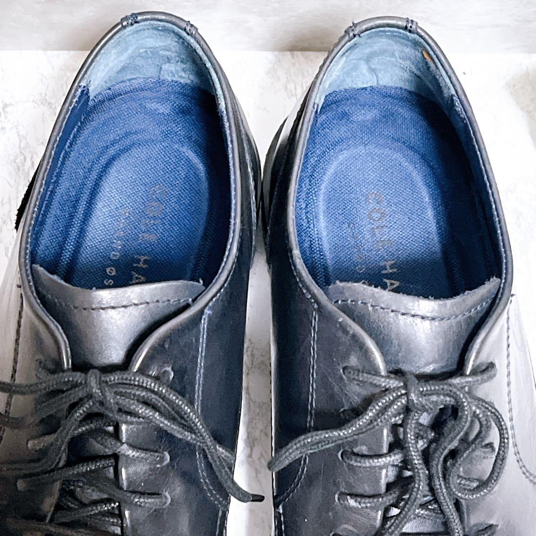 【COLE HAAN コールハーン】ドレスシューズ 革靴 キャップトゥ 黒 美品