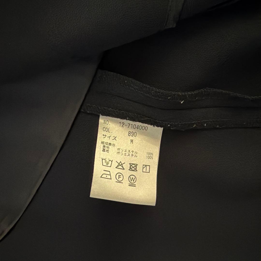 PLST (theory) 紺　ノーカラー　ジャケット パンツスーツ 上下セット