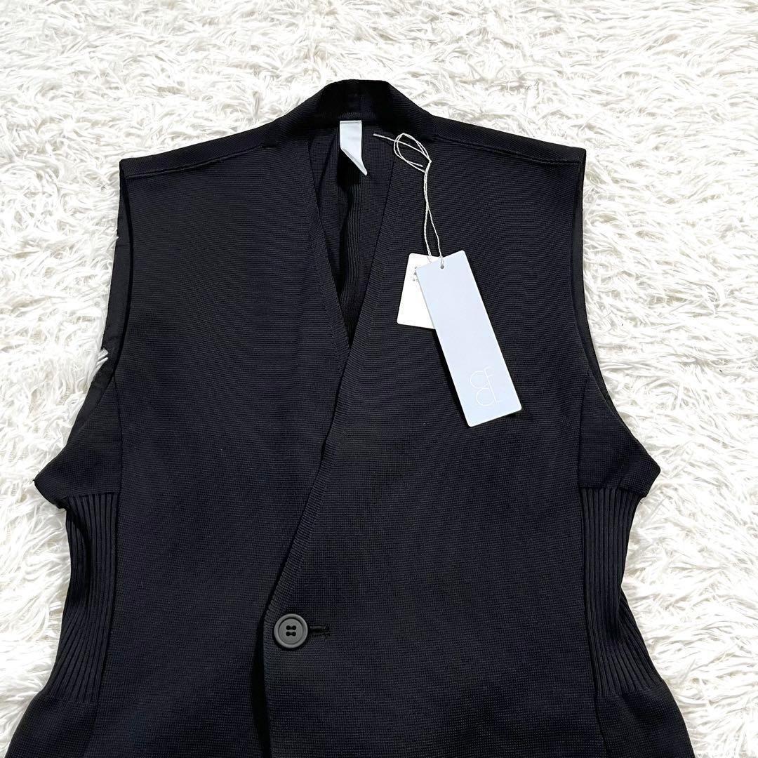 試着のみ✨CFCL ミラン カラーレス　ロングベスト　ジレ　伸縮性あり　ブラック