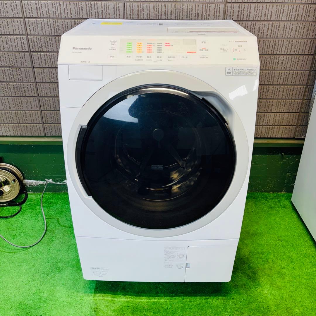 21年製 10kg ドラム式洗濯機 Panasonic【地域限定配送無料】