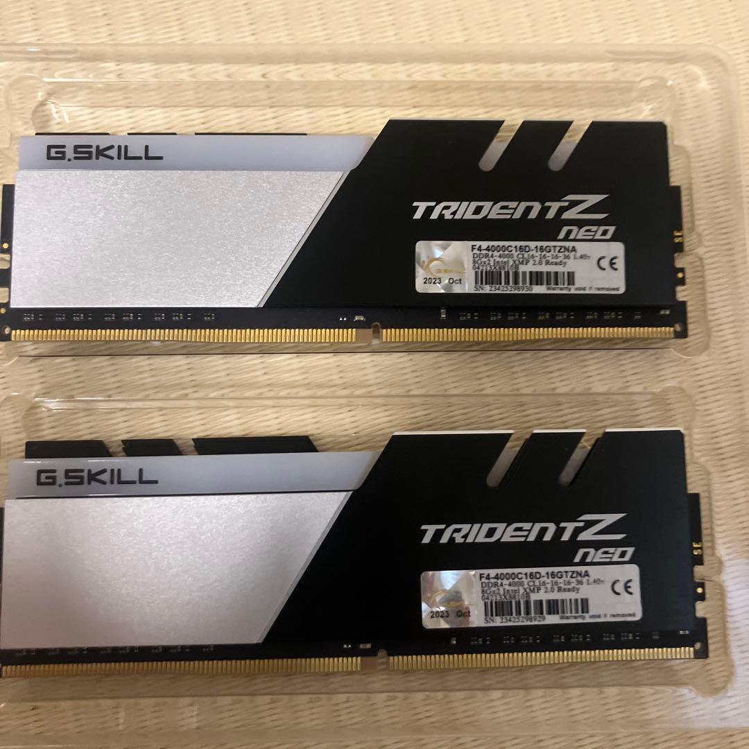 メモリー G.Skill TridentZ neo F4-4000C16D-16GTZNA