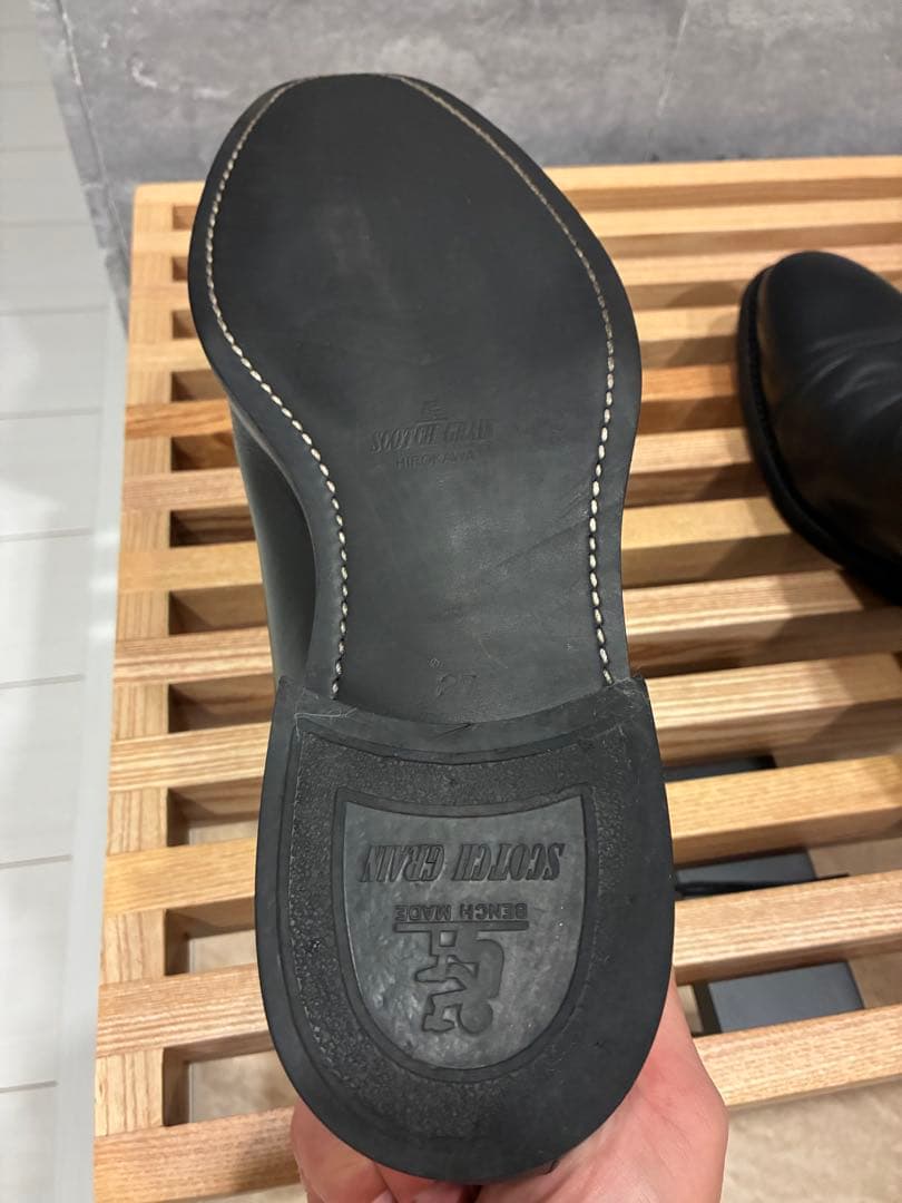 （良品）スコッチグレイン ストレートチップ NL4116 黒 27cm