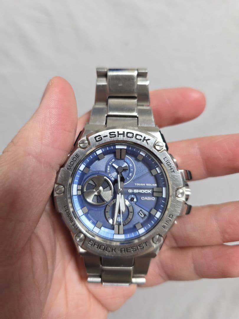 G-SHOCK G-STEEL GST-B100 ブルー 腕時計　稼働品