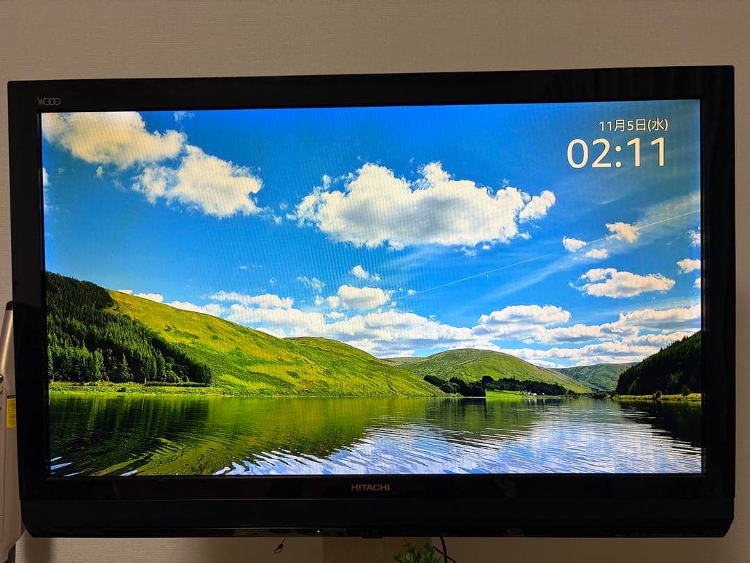 HITACHI 37型 液晶テレビ L37‑XP07／録画HDD内蔵
