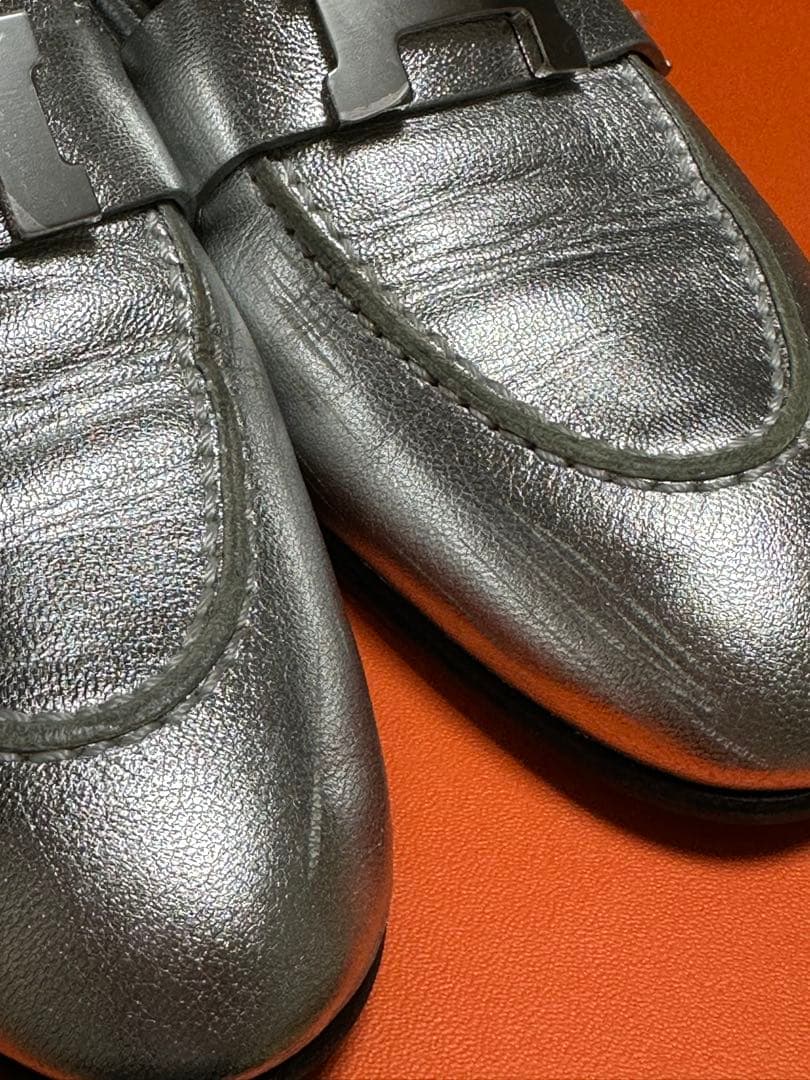 HERMES モカシンパリ　ローファー