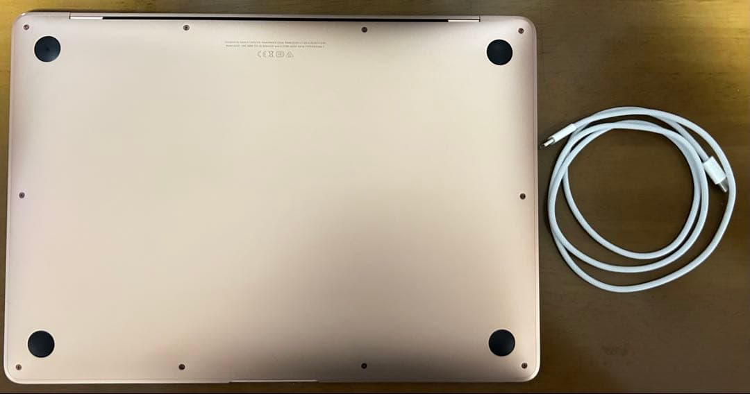 Apple MacBook Air 13インチ ゴールド 本体 充電ケーブル付き