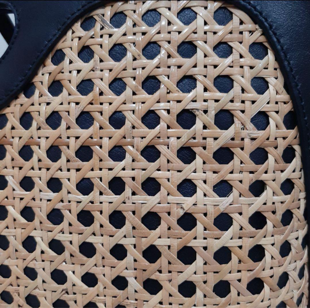 【PELLICO/ペリーコ】 レザー×ラフィア かごバッグ