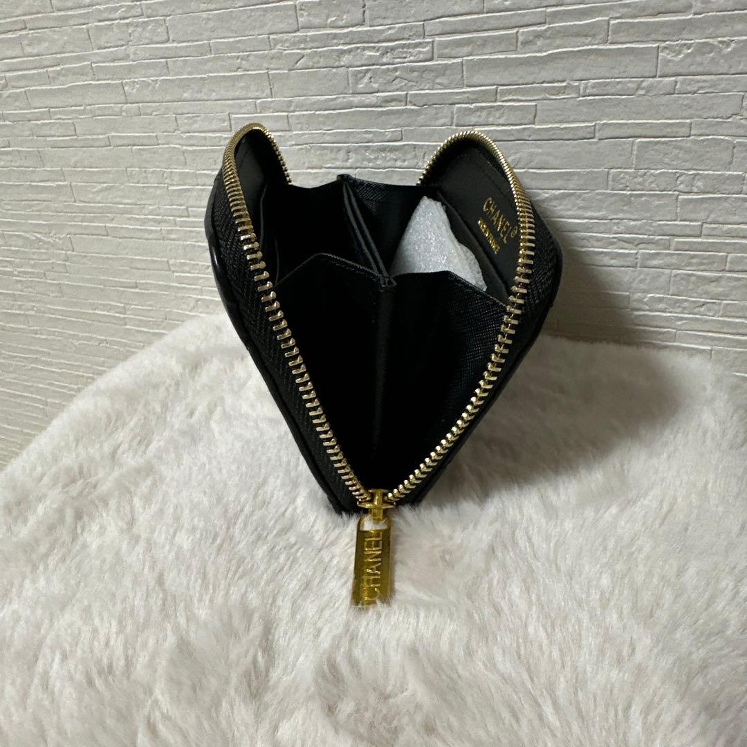 CHANEL 黒 レザー ノベルティ ケース