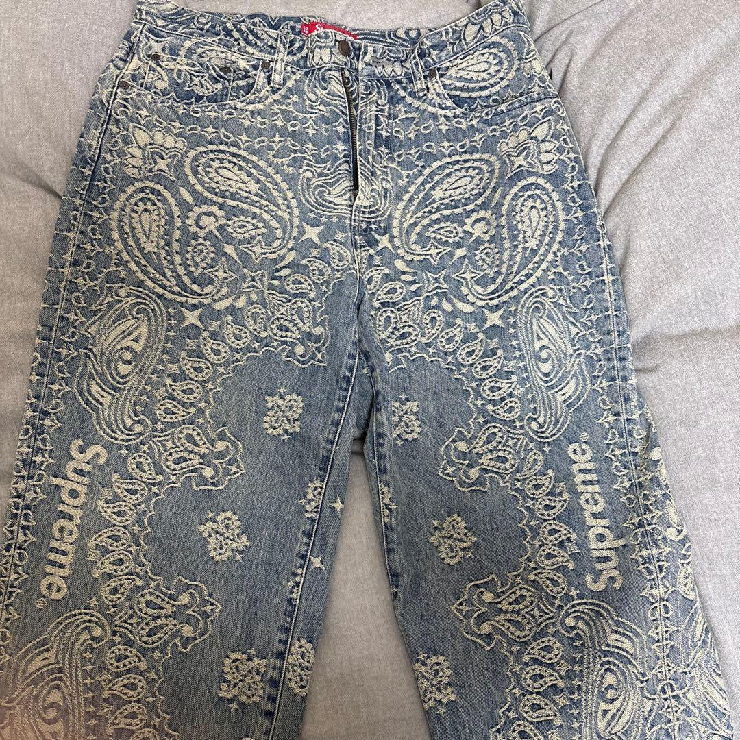 パンツ 32 Supreme Bandana Jacquard Baggy Jean