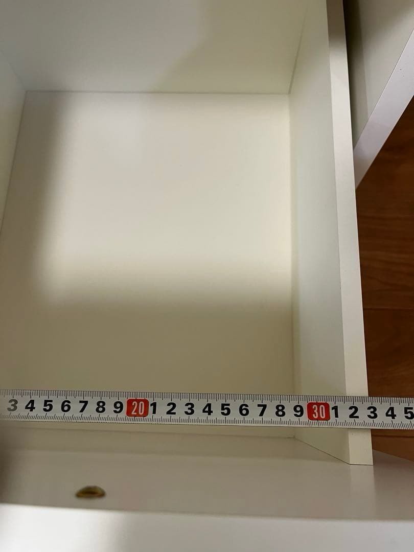 ホワイト 食器棚 ガラス扉付き