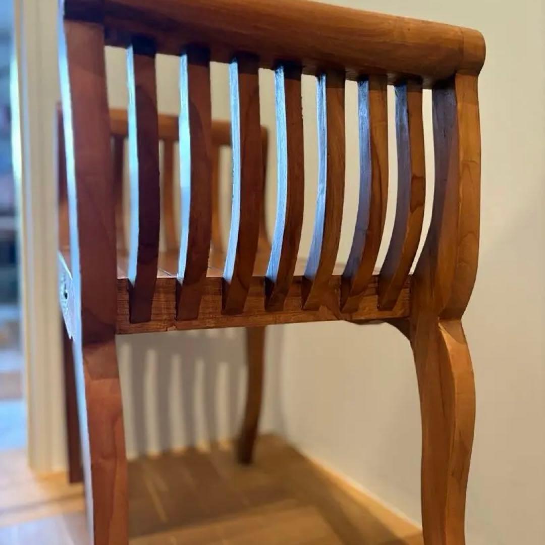 チーク無垢材 スツール カルトノチェア 花台 飾り台 価格交渉歓迎