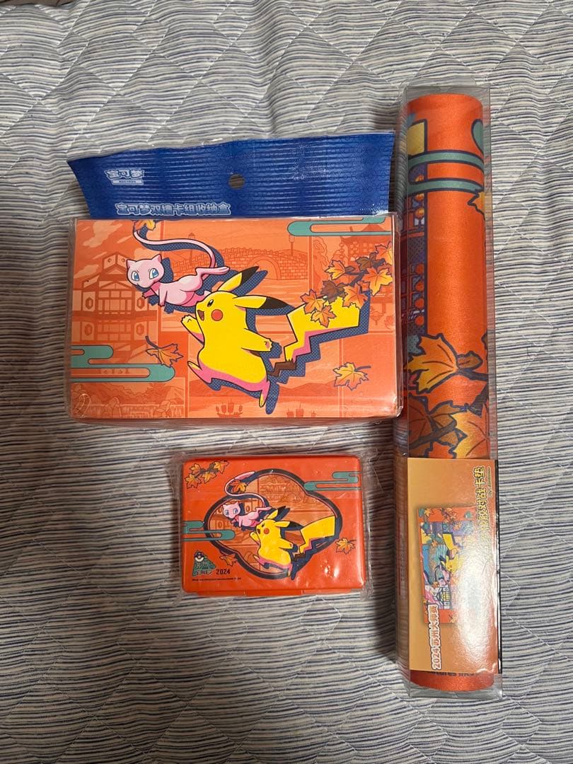 【ポケカ中国限定】蘇州大会　プレイマット/デッキケース/ダメカンケース