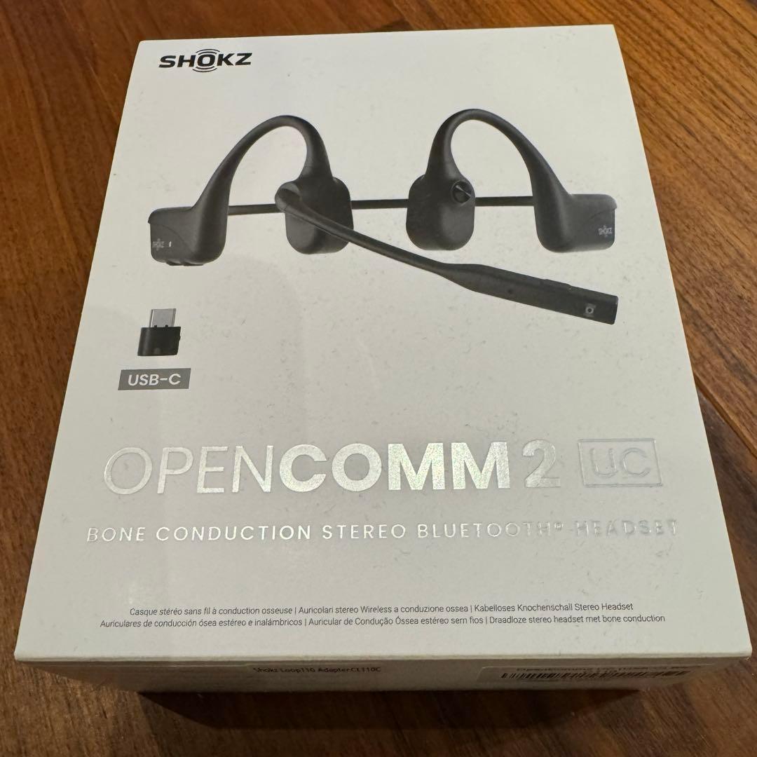 【美品】Shokz OpenComm2 UC USB-C 骨伝導ヘッドセット