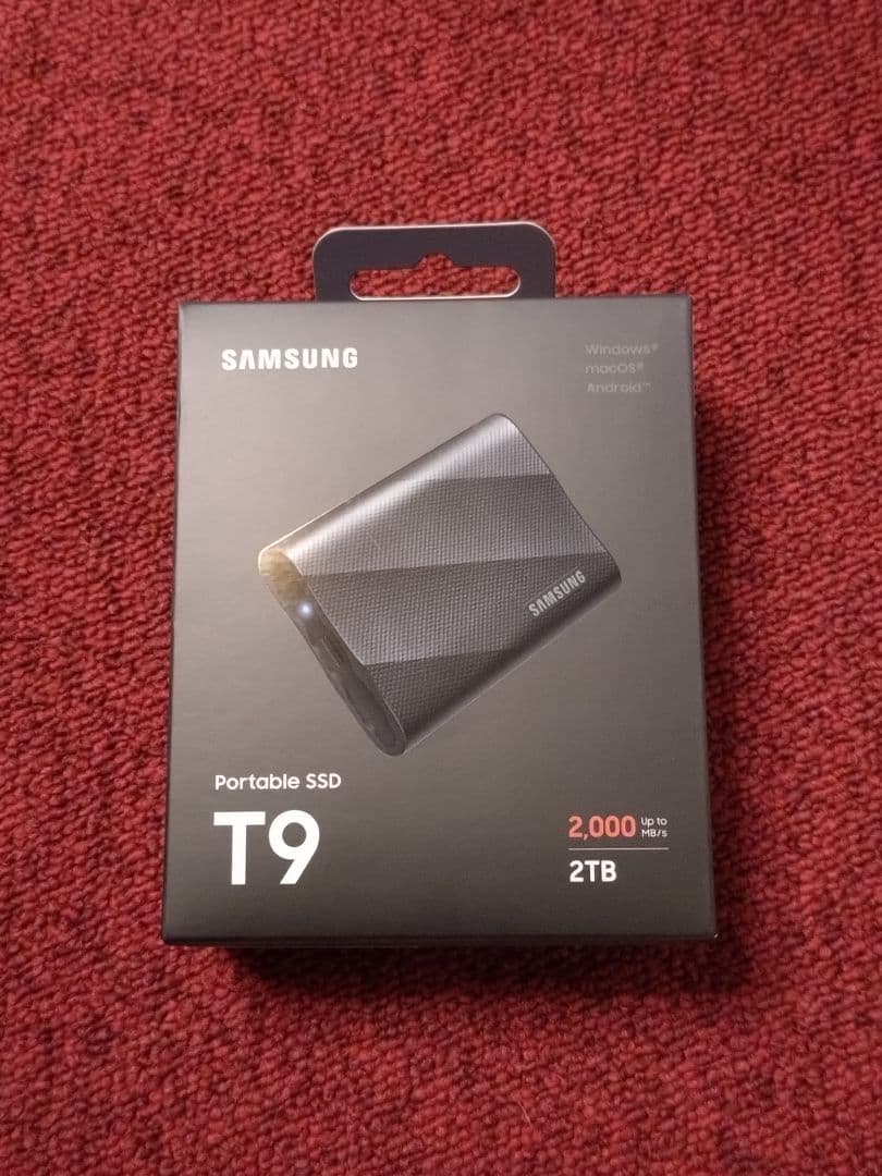 【新品未開封品】Samsung Portable SSD T9 2TB