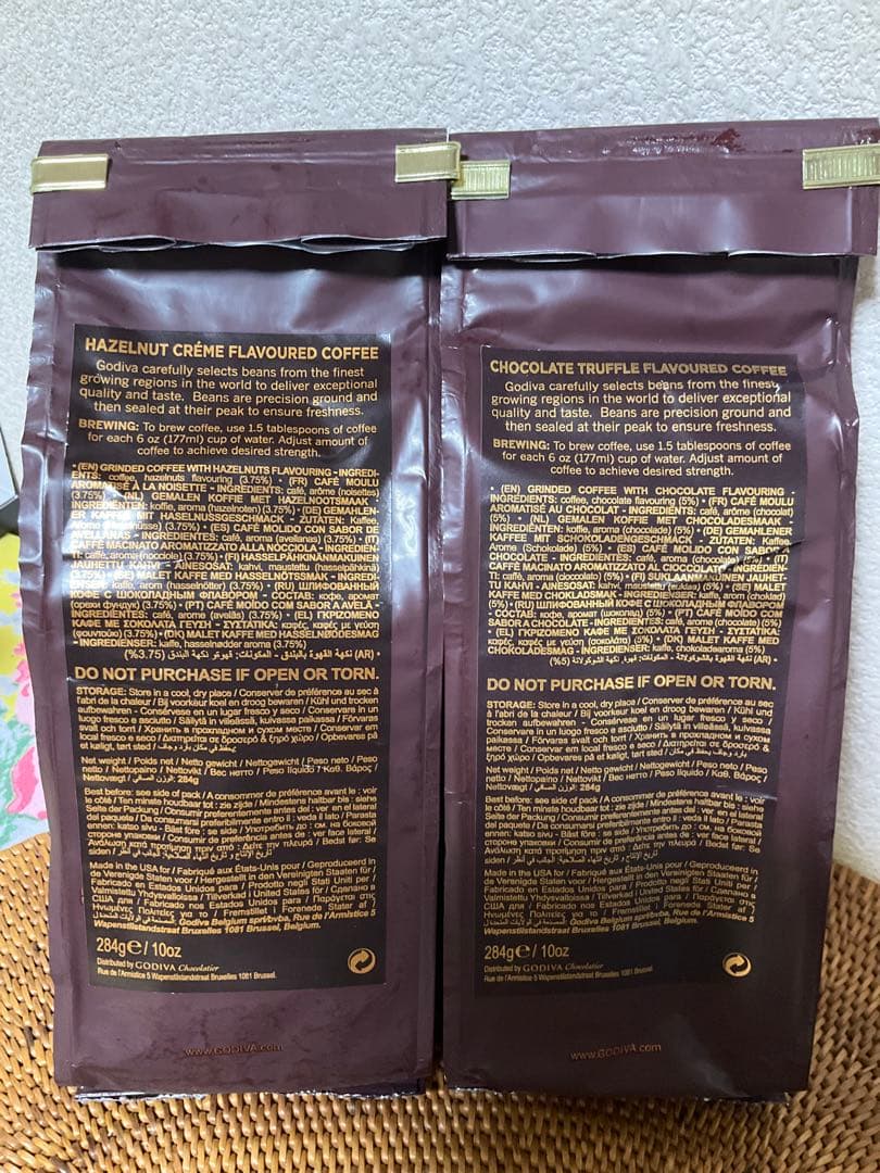 k*a様 GODIVA チョコレートトリュフ & ヘーゼルナッツクリーム コーヒ