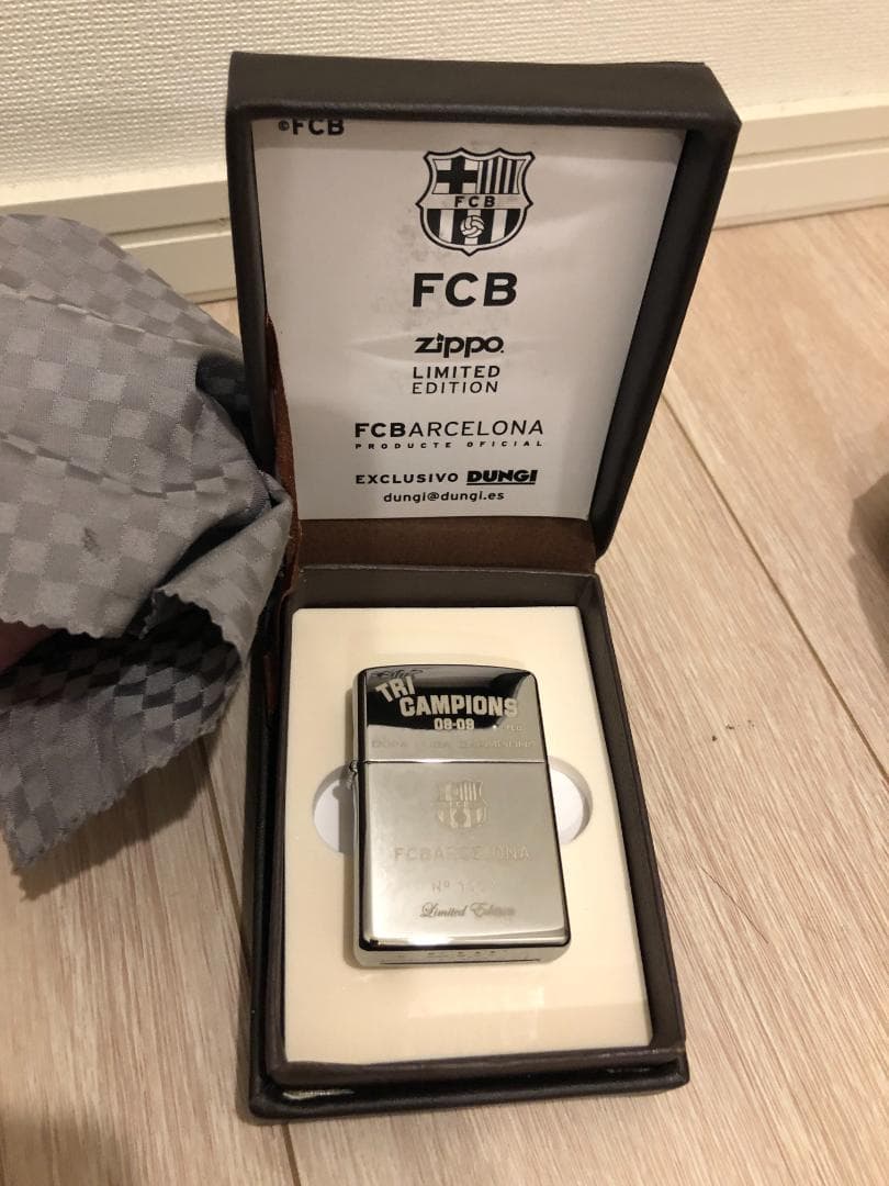 FCバルセロナ 08-09 三冠達成記念ジッポ Zippo