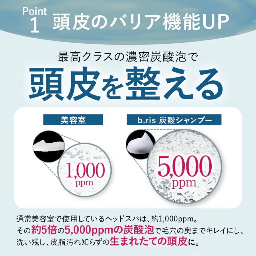 【新品/未使用】b.ris 炭酸 シャンプー4本セット