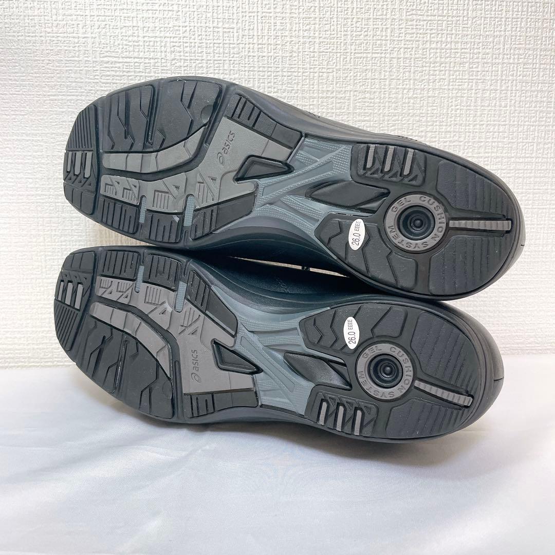 【タグ付き未使用】 アシックス ペダラ26cm ビジネスシューズ サイドジップ