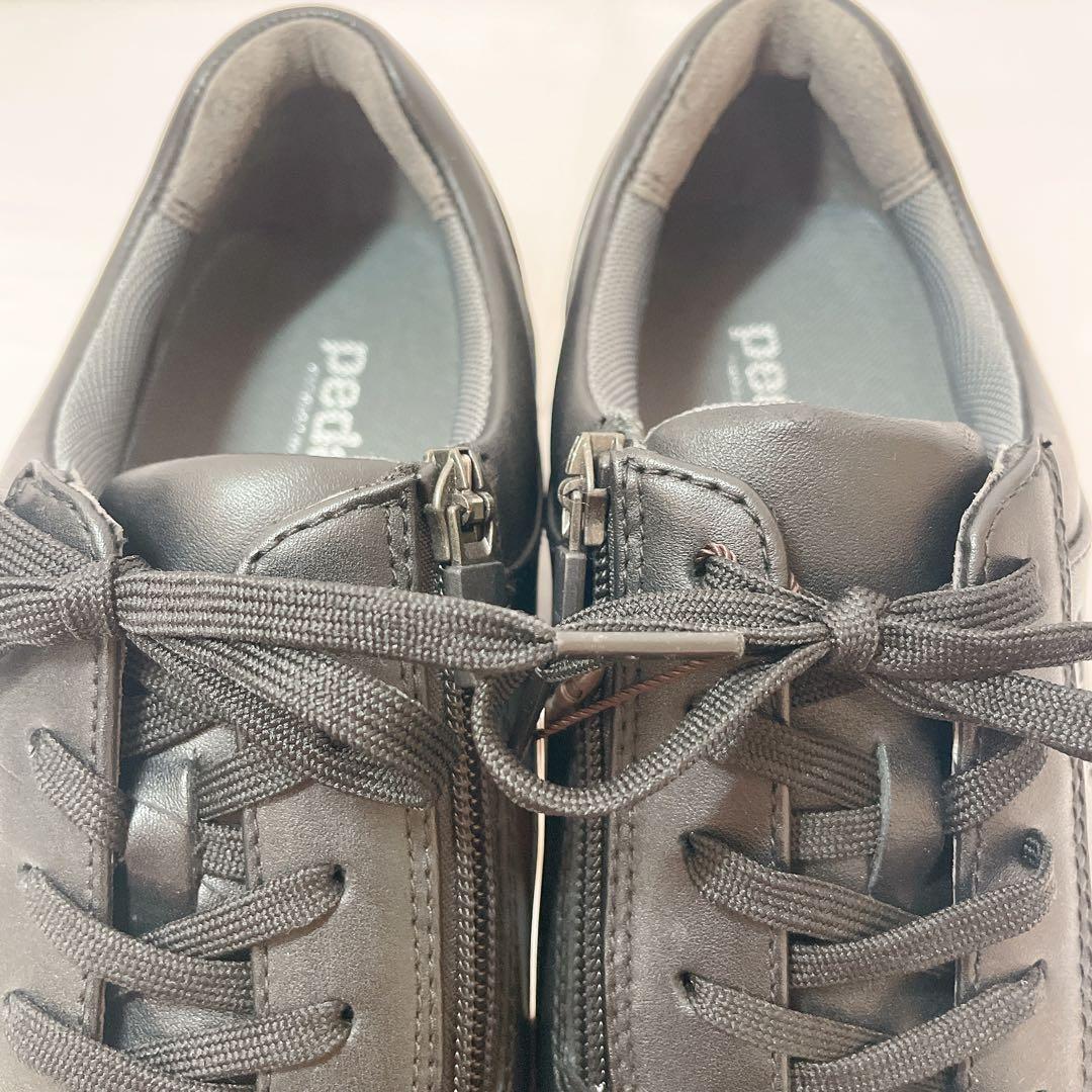 【タグ付き未使用】 アシックス ペダラ26cm ビジネスシューズ サイドジップ