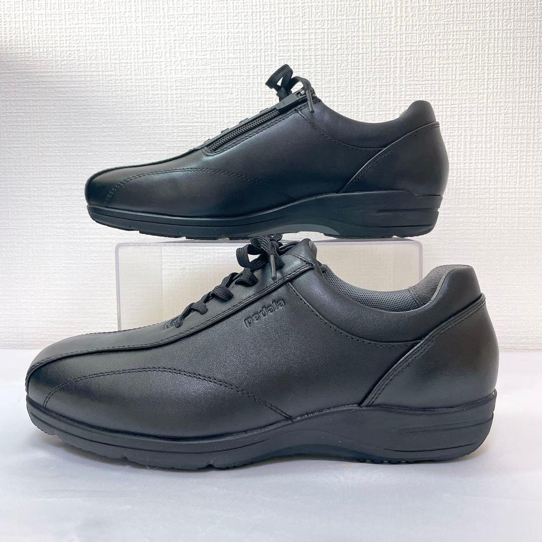 【タグ付き未使用】 アシックス ペダラ26cm ビジネスシューズ サイドジップ