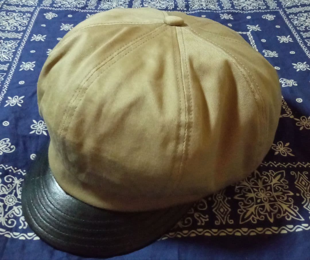 希少　完売品　極美品　mr.fatman　キャスケット　レザー　帽子　日本製　革