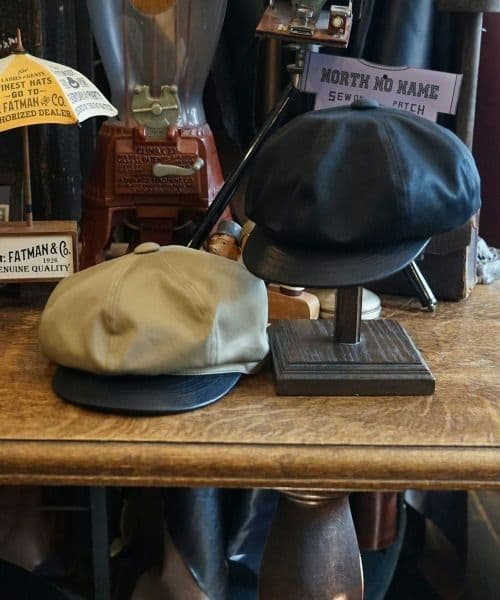 希少　完売品　極美品　mr.fatman　キャスケット　レザー　帽子　日本製　革