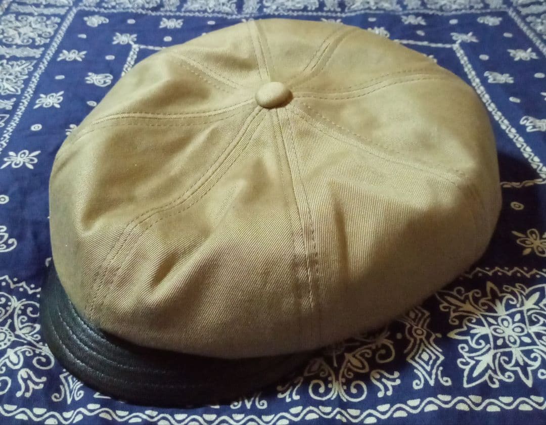 希少　完売品　極美品　mr.fatman　キャスケット　レザー　帽子　日本製　革